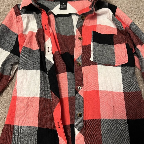 Womens Polly & Esther Plaid Flannel Button Up Shirt Top Small. - Picture 5 of 5